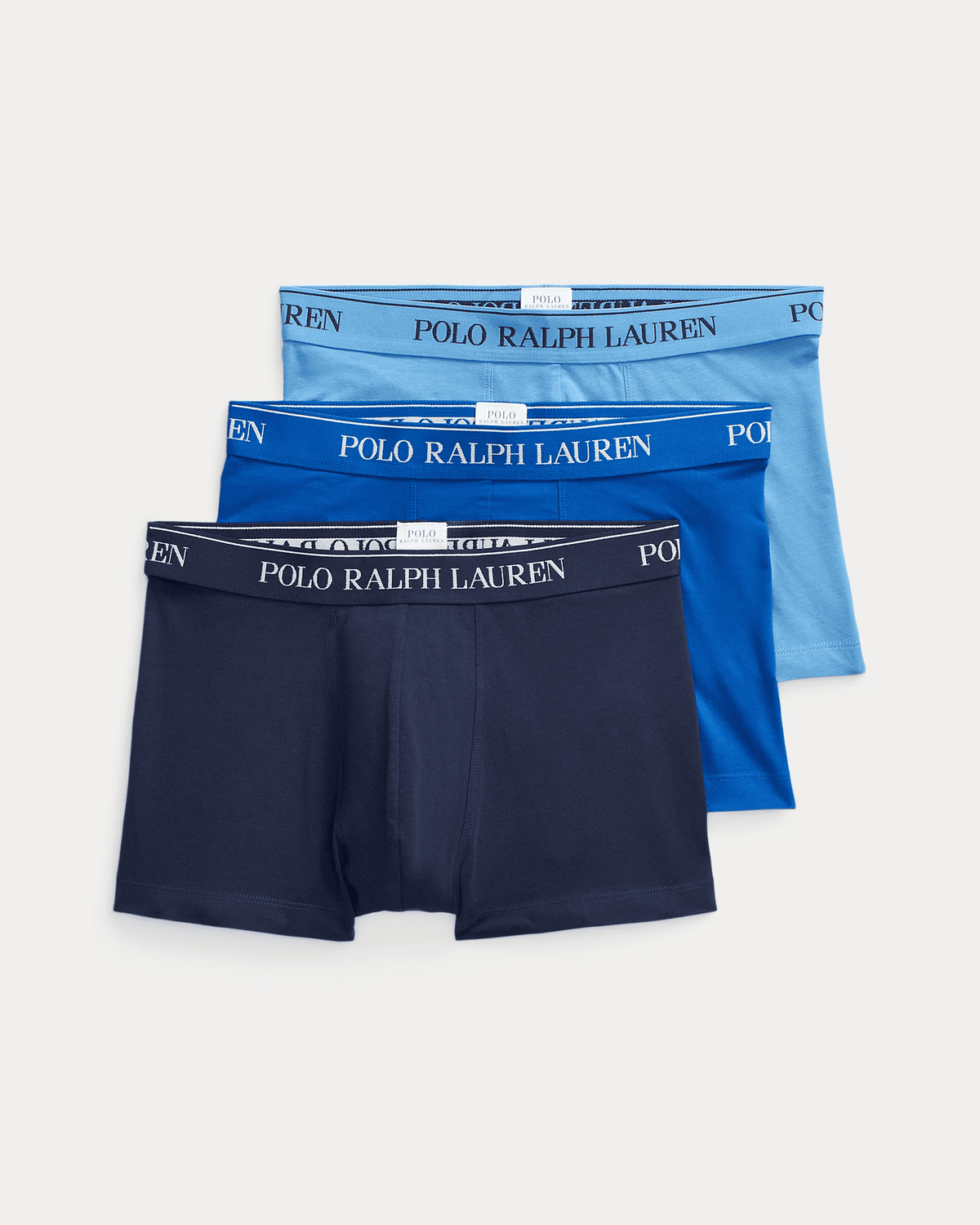 3 BÓXER DE ALGODÓN DE POLO RALPH LAUREN AZULES - Pack azul / S en Lencerias Glinter