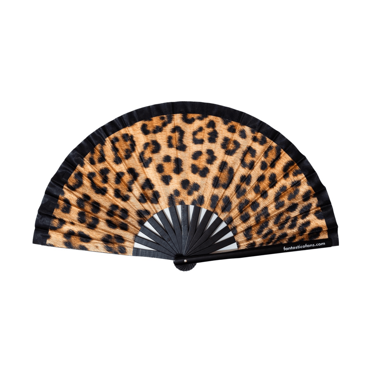 Abanico con estampado de leopardo