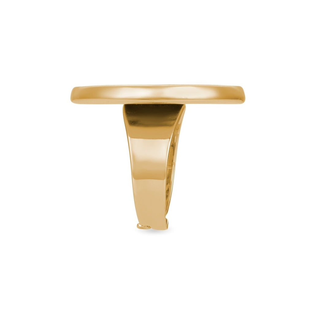 Anillo dorado mujer elegante