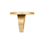 Anillo dorado mujer elegante