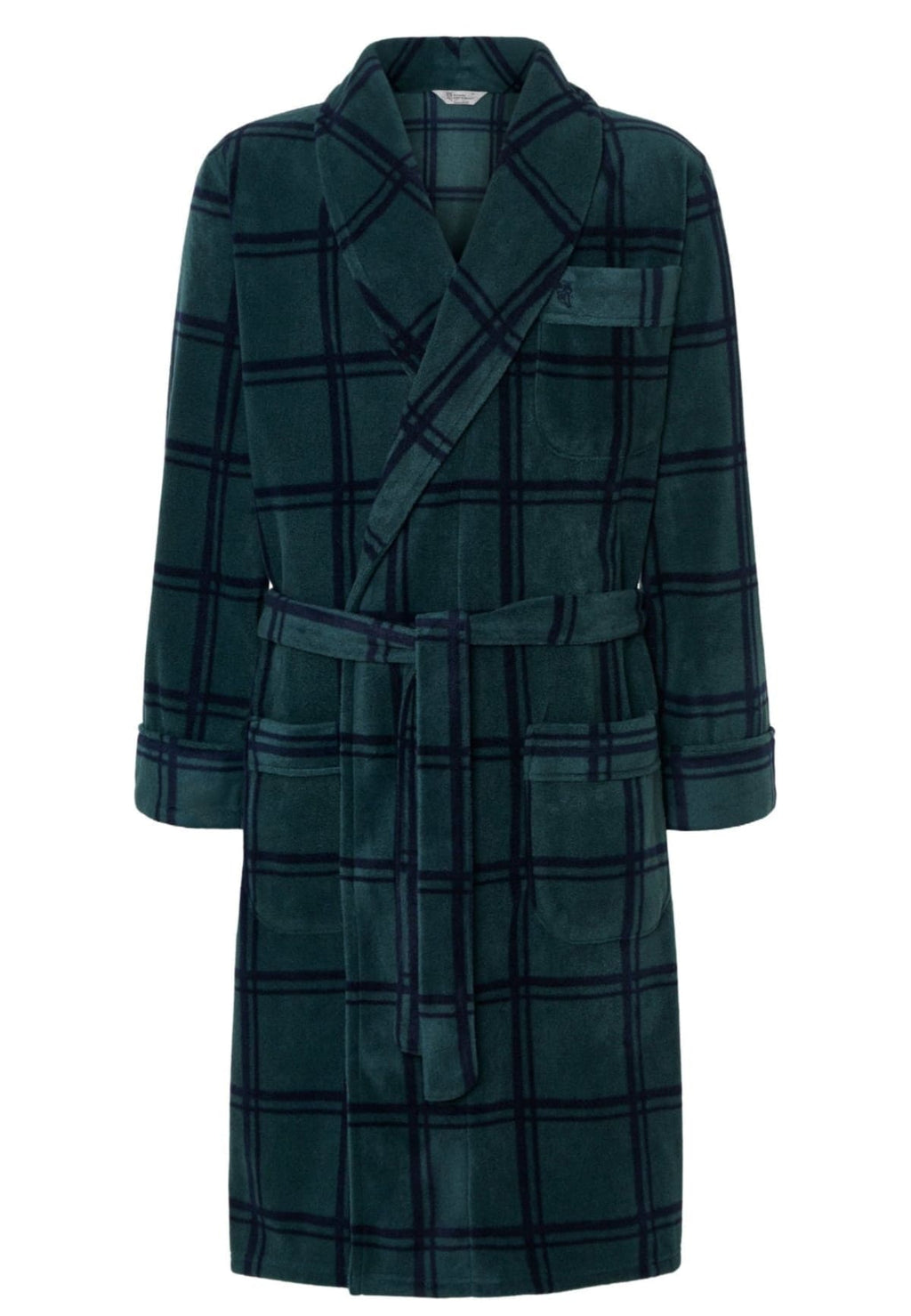 BATA_HOMBRE_INVIERNO_DE_FORRO_POLAR_VERDE_TALLAS_GRANDES