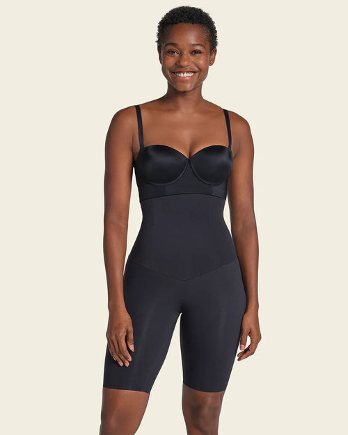 BRAGA FAJA DE TIRO ALTO CONTROL DE ABDOMEN Y CINTURA - NEGRO