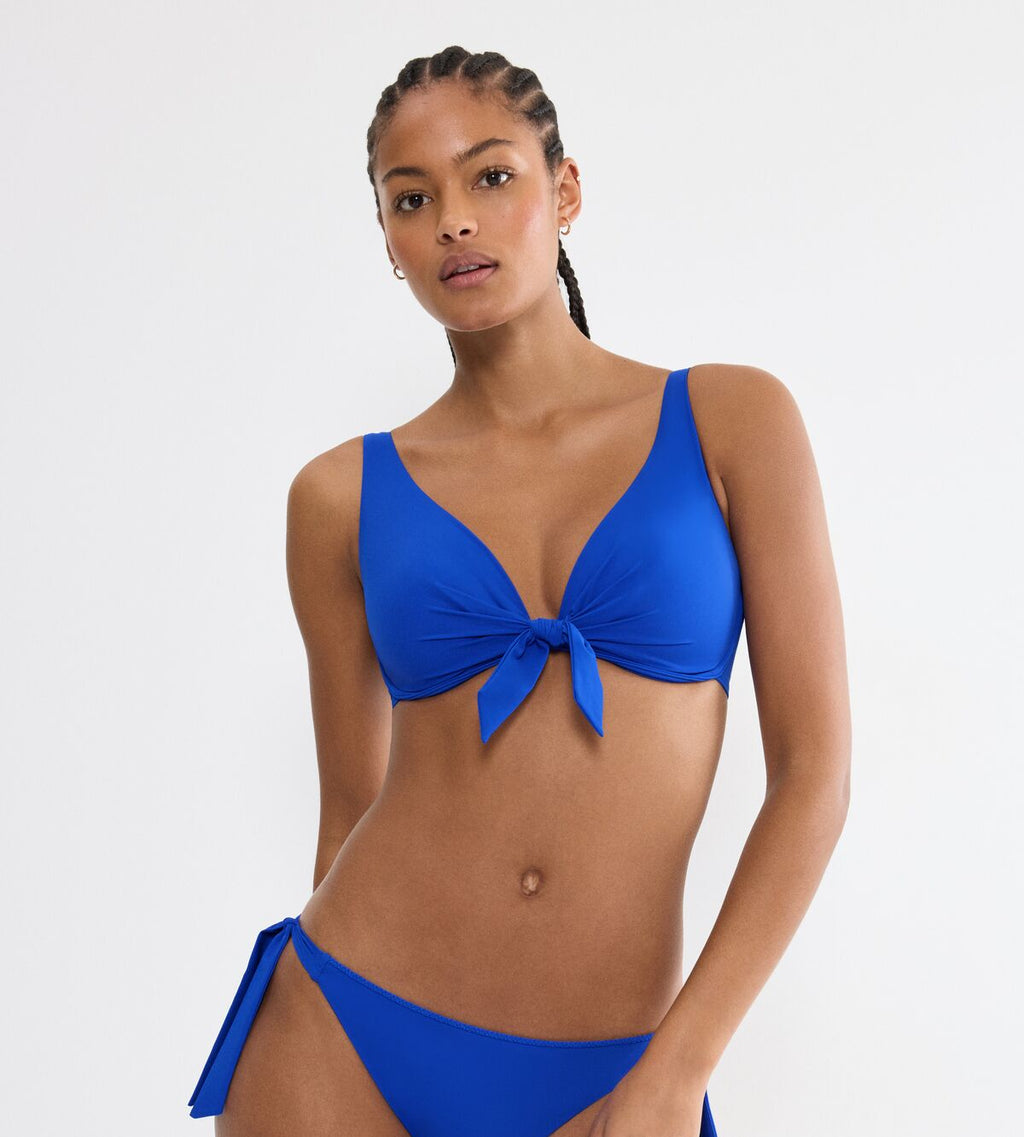 Bikini Triumph azul 0240 escote profundo