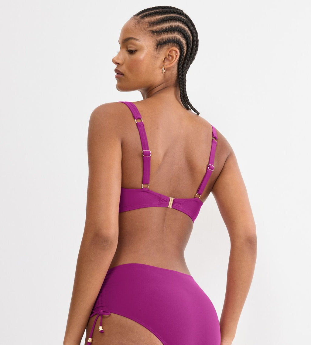 Bikini fucsia mujer Triumph con aros