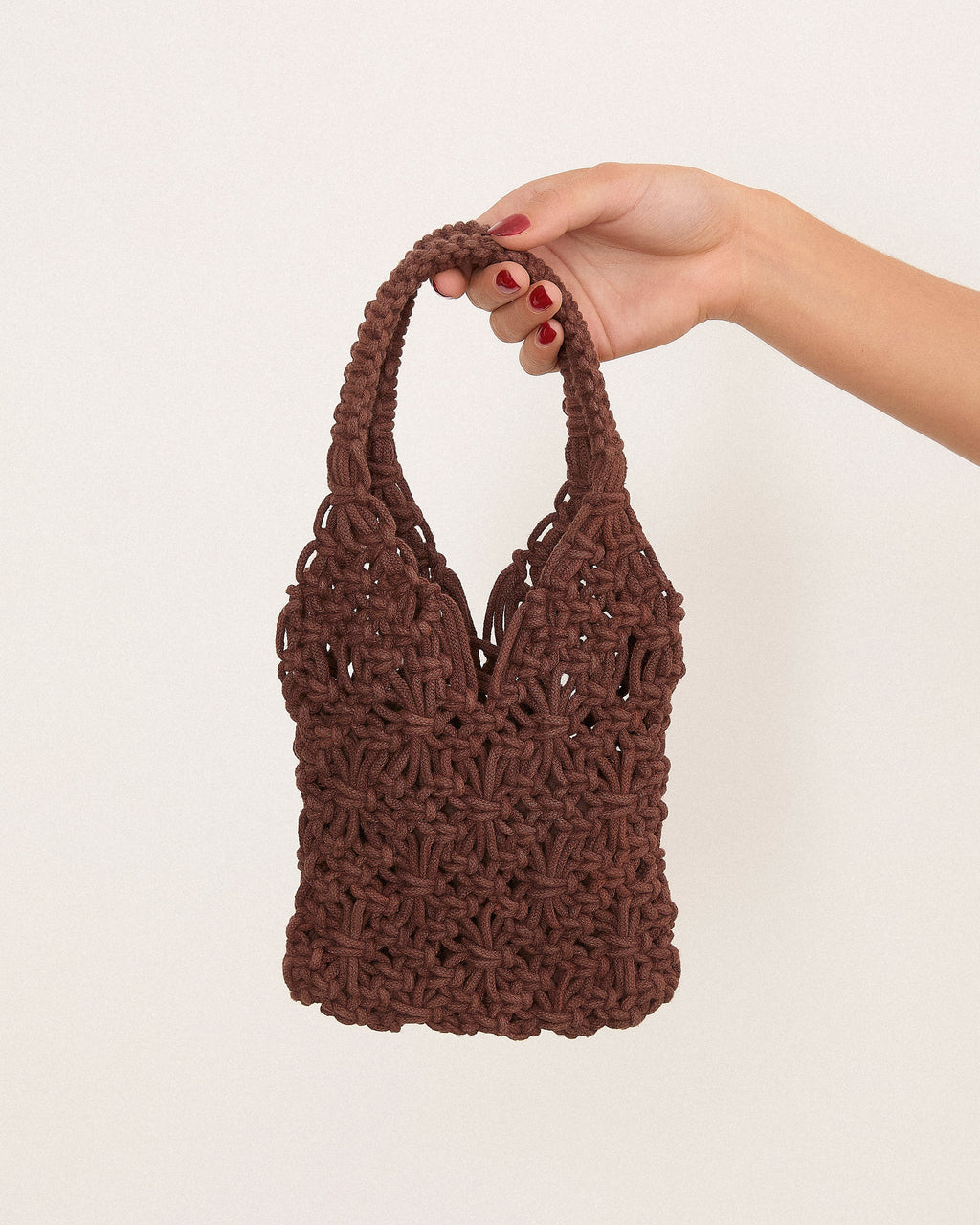 Bolso rectangular trenzado mujer