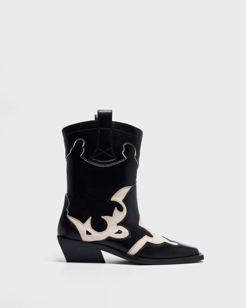 Bota cowboy Lory Western Negro