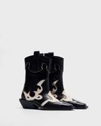 Bota western mujer piel negra
