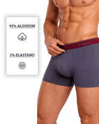 Bóxer clásico hombre colores lisos