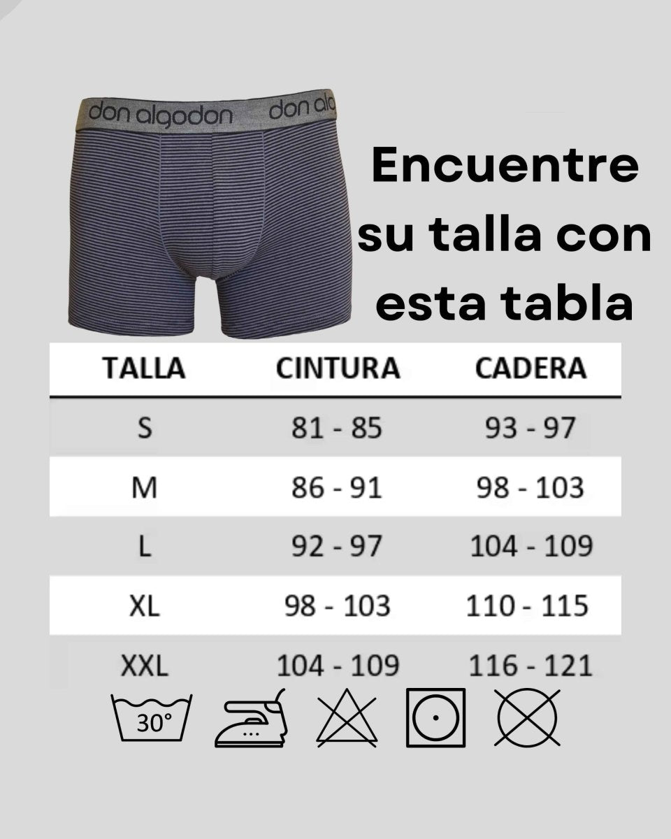 Bóxer hombre colores negro marino verde