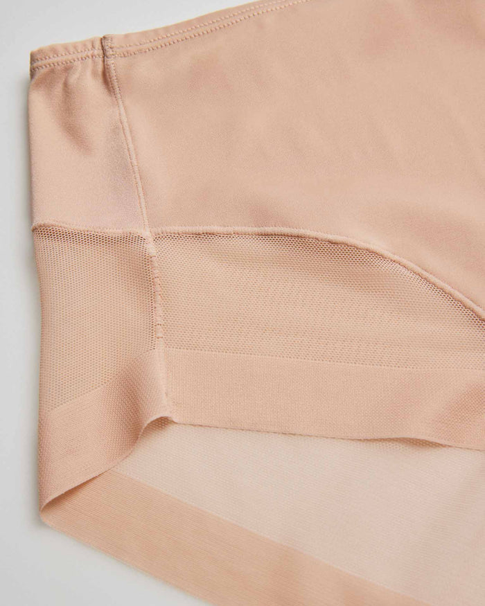 Braga alta de microfibra elástica para mujer