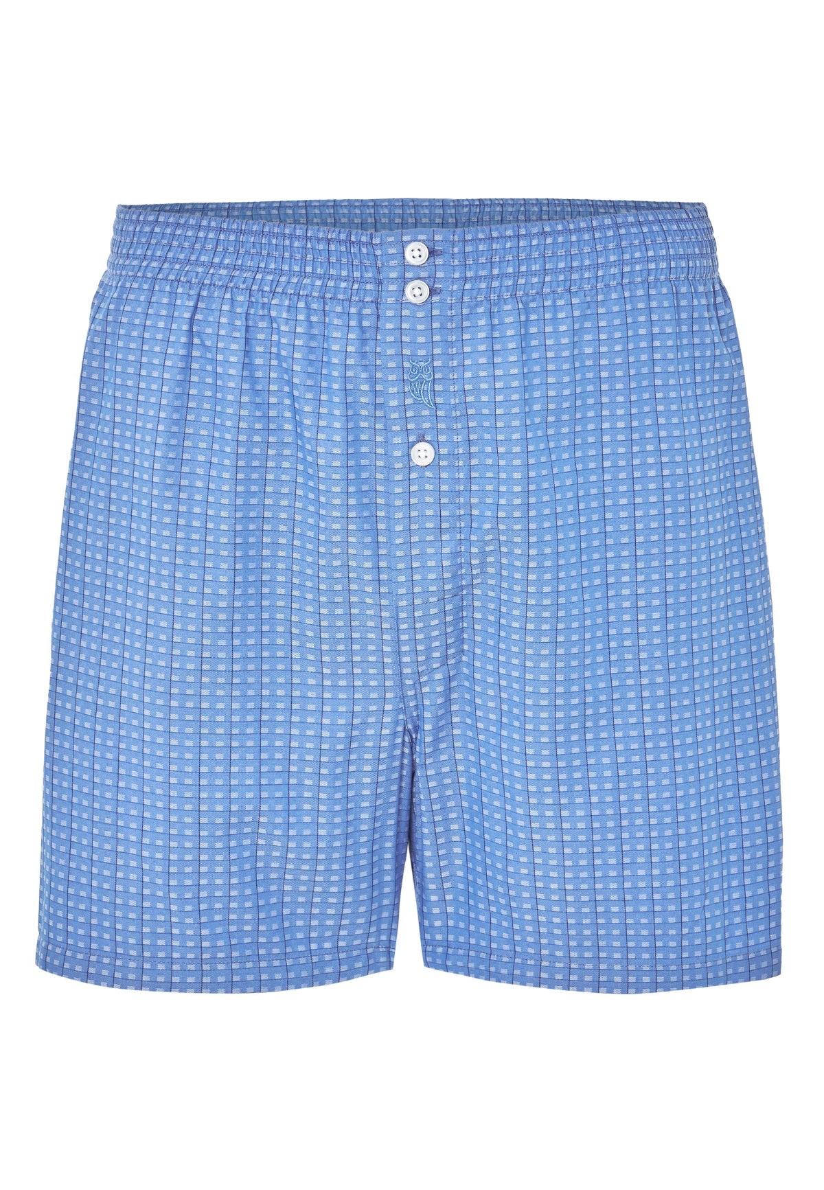 Calzoncillo bóxer hombre de tela azúl