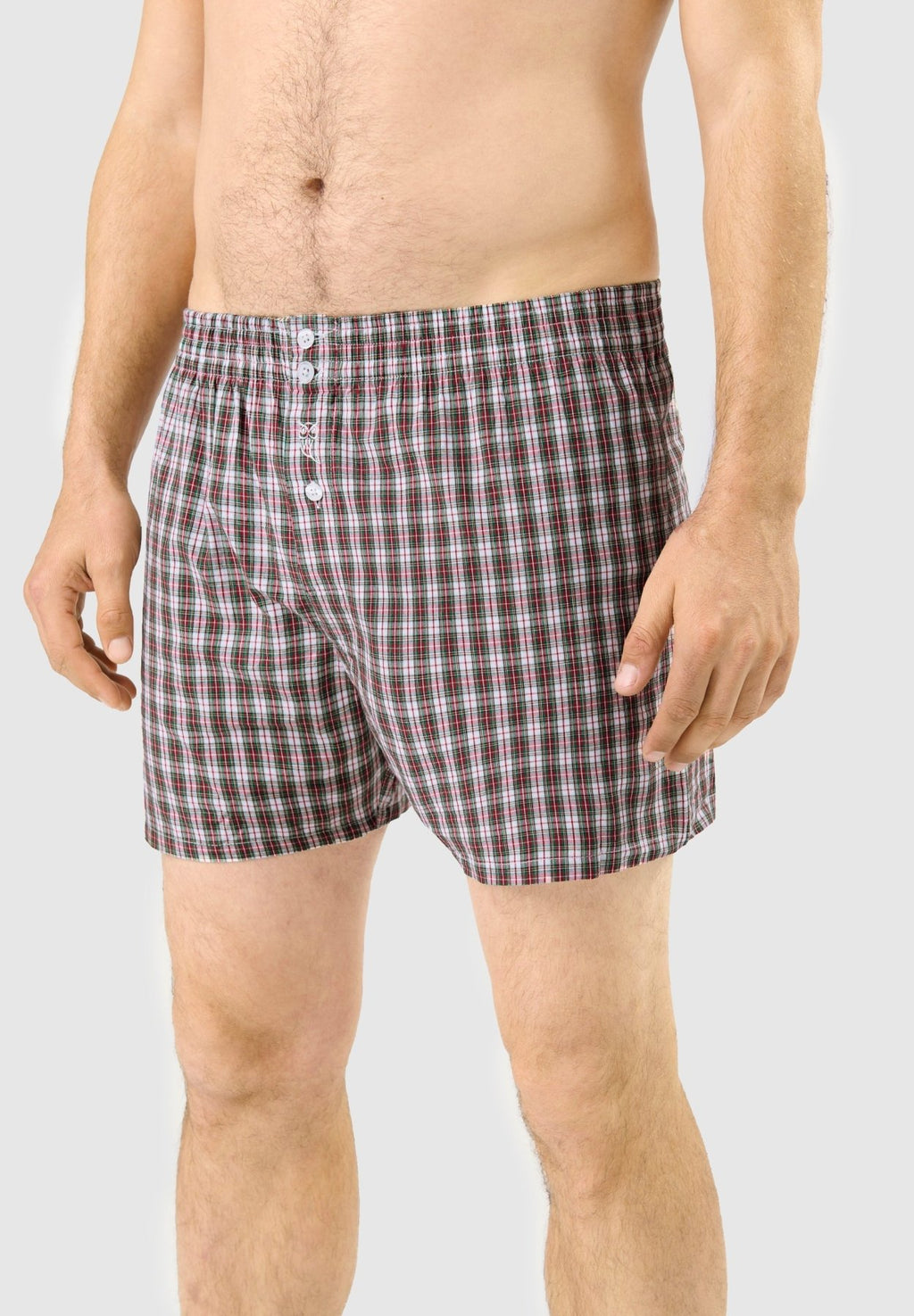 CALZONCILLO BÓXER HOMBRE ALGODÓN TELA CUADROS - EL BÚHO NOCTURNO