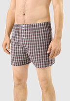 CALZONCILLO BÓXER HOMBRE ALGODÓN TELA CUADROS - EL BÚHO NOCTURNO