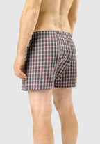 CALZONCILLO BÓXER HOMBRE ALGODÓN TELA CUADROS - ESPALDA