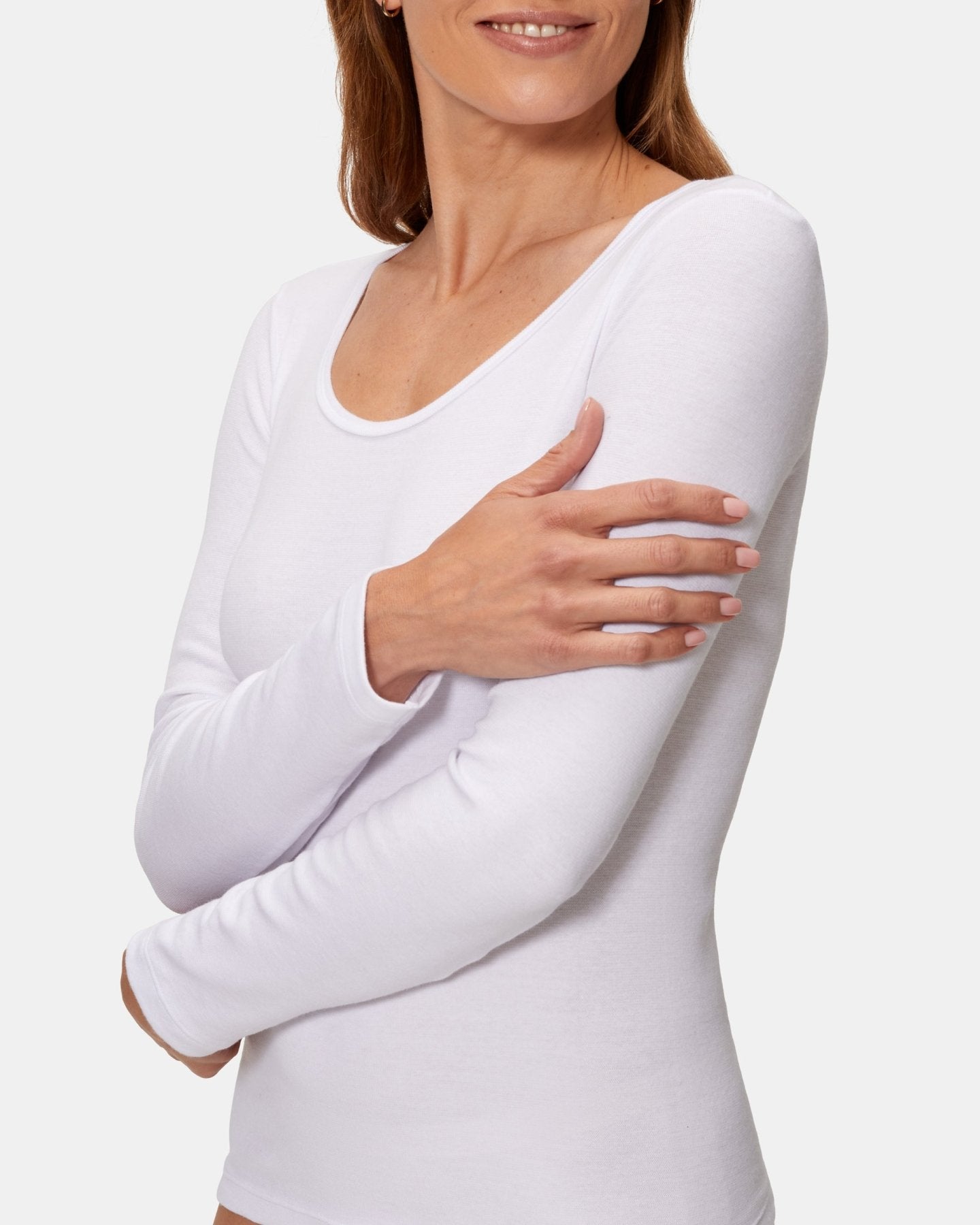 CAMISETA-INTERIOR-MUJER-MANGA-LARGADEALGODON-PRINCESA-BLANCO