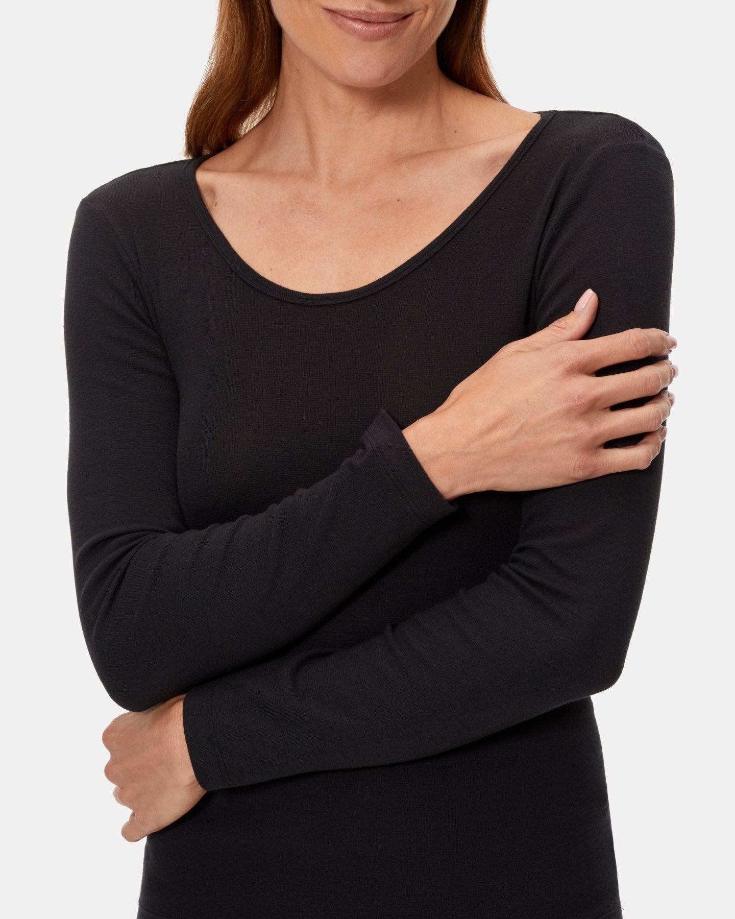 CAMISETA-INTERIOR-MUJER-MANGA-LARGADEALGODON-PRINCESA-NEGRO