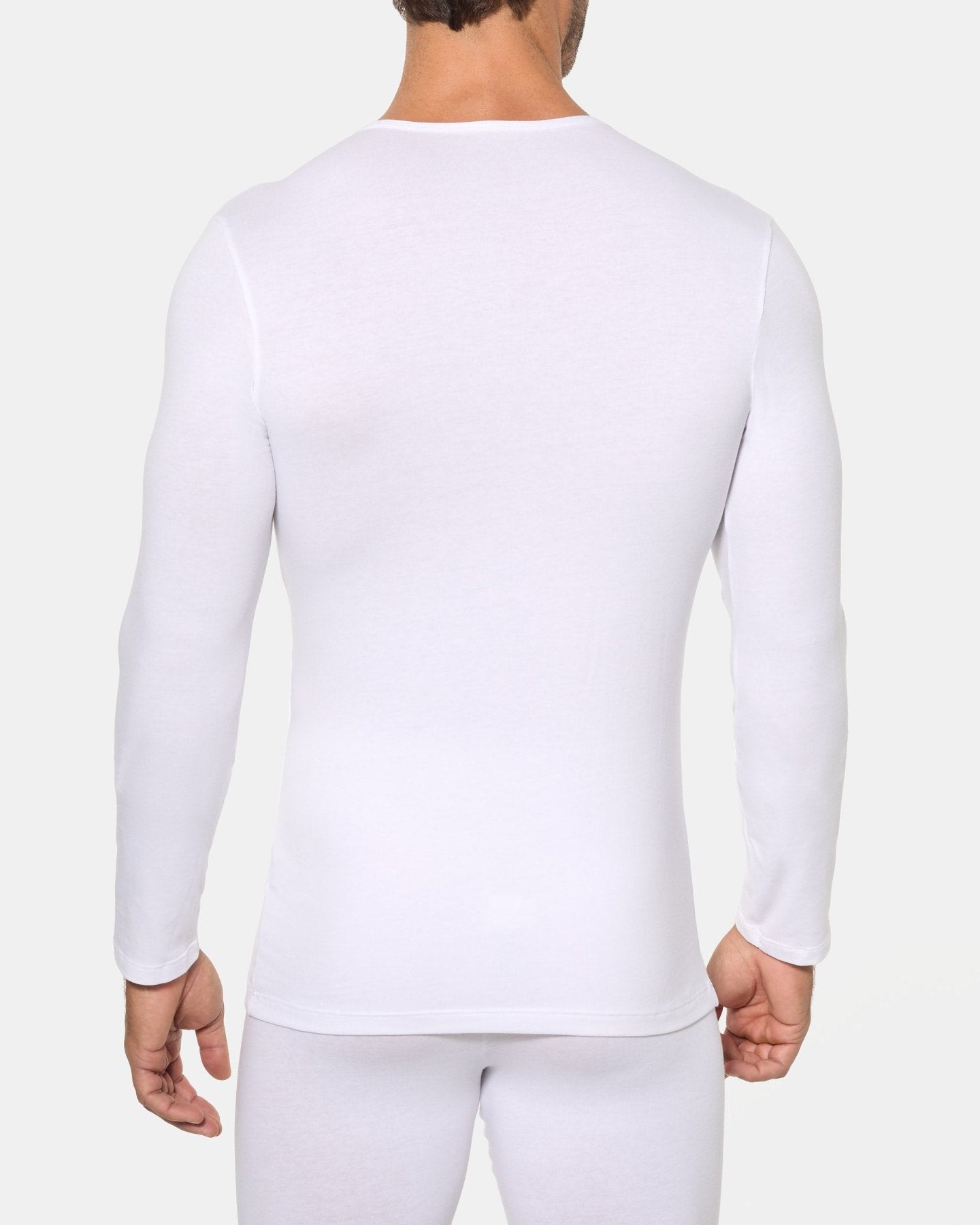 CAMISETA-INTERIOR-TERMICA-DE-MANGALARGACUELLOREDONDO-ABANDERADO-BLANCO-ESPALDA