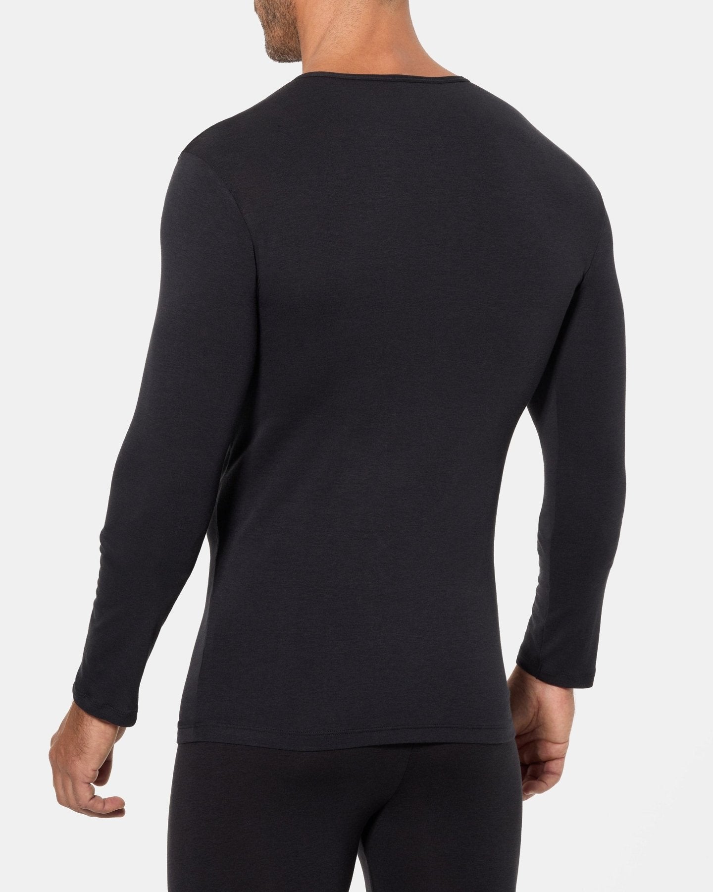 CAMISETA-INTERIOR-TERMICA-DE-MANGALARGACUELLOREDONDO-ABANDERADO-NEGRO-ESPALDA