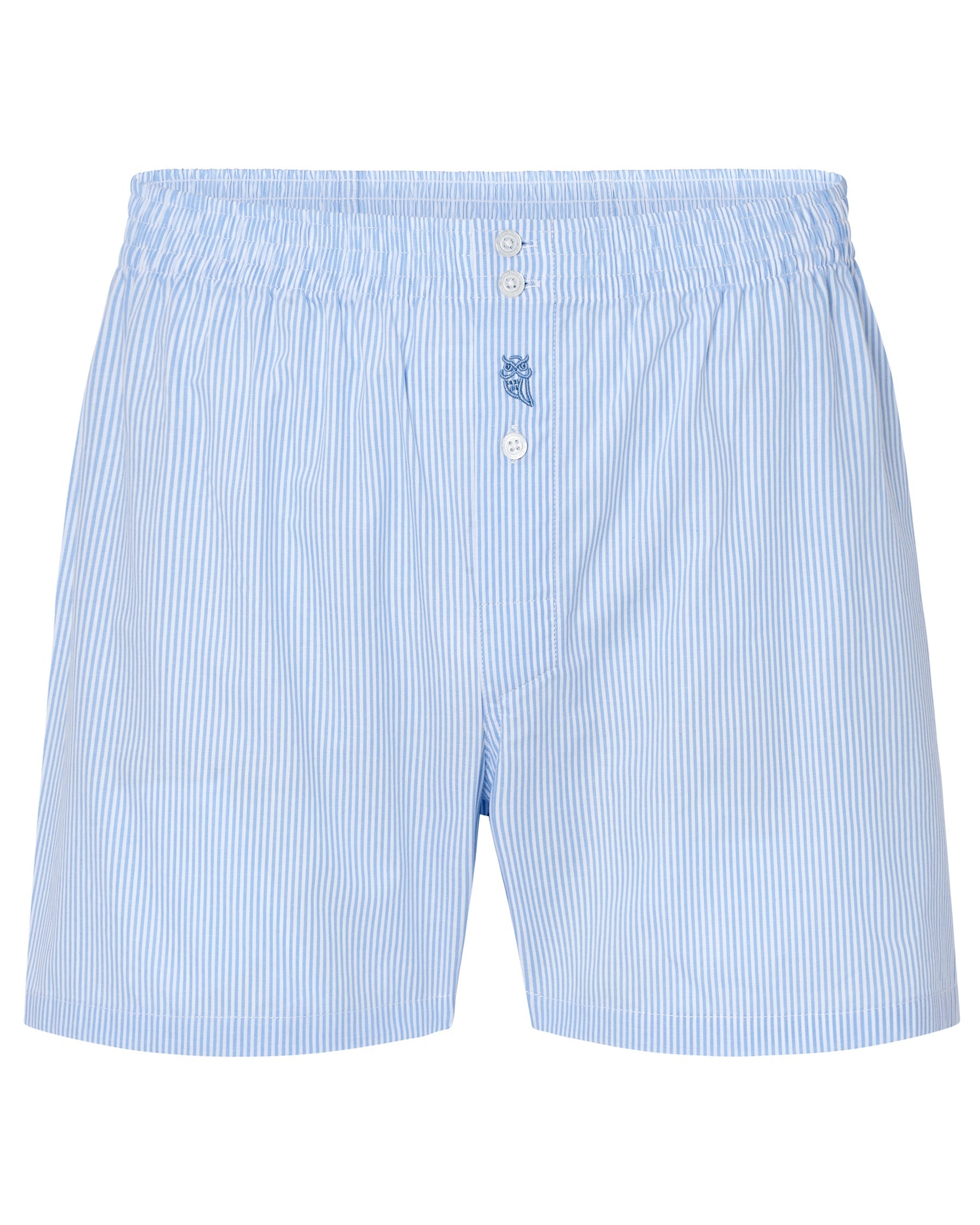 Calzoncillo bóxer hombre algodón 100 % popelín celeste