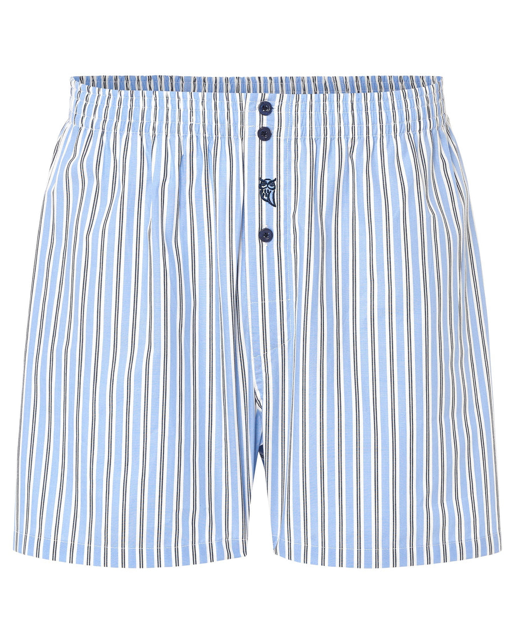 Calzoncillo bóxer hombre de algodón 100 % azul celeste