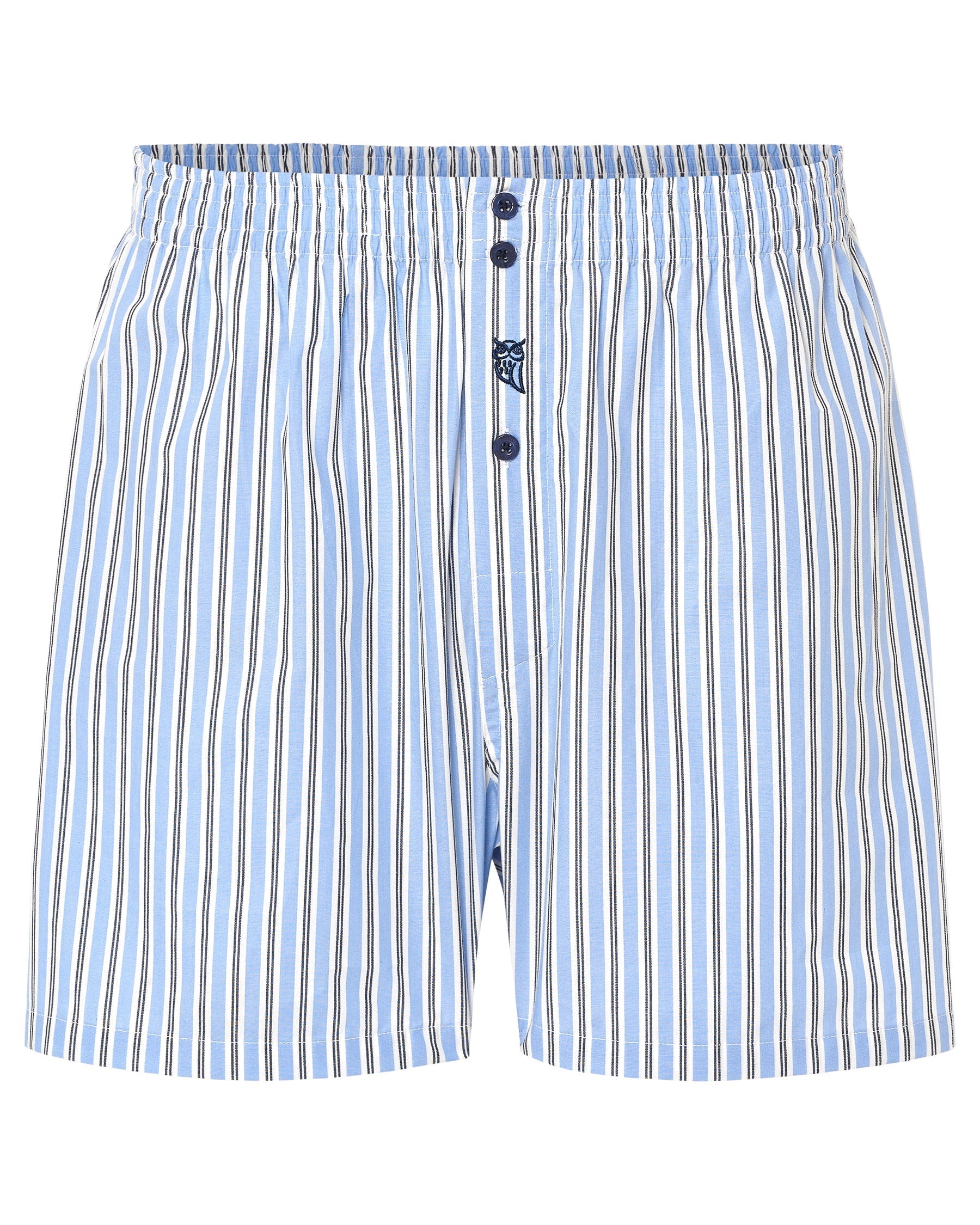 Calzoncillo bóxer hombre de algodón 100 % azul celeste