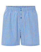 Calzoncillo bóxer hombre de algodón popelín azul