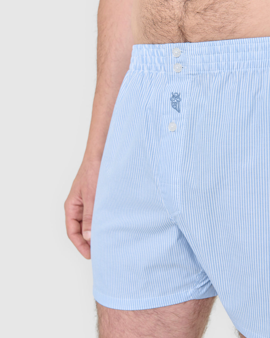 Calzoncillo de hombre azul celeste a rayas