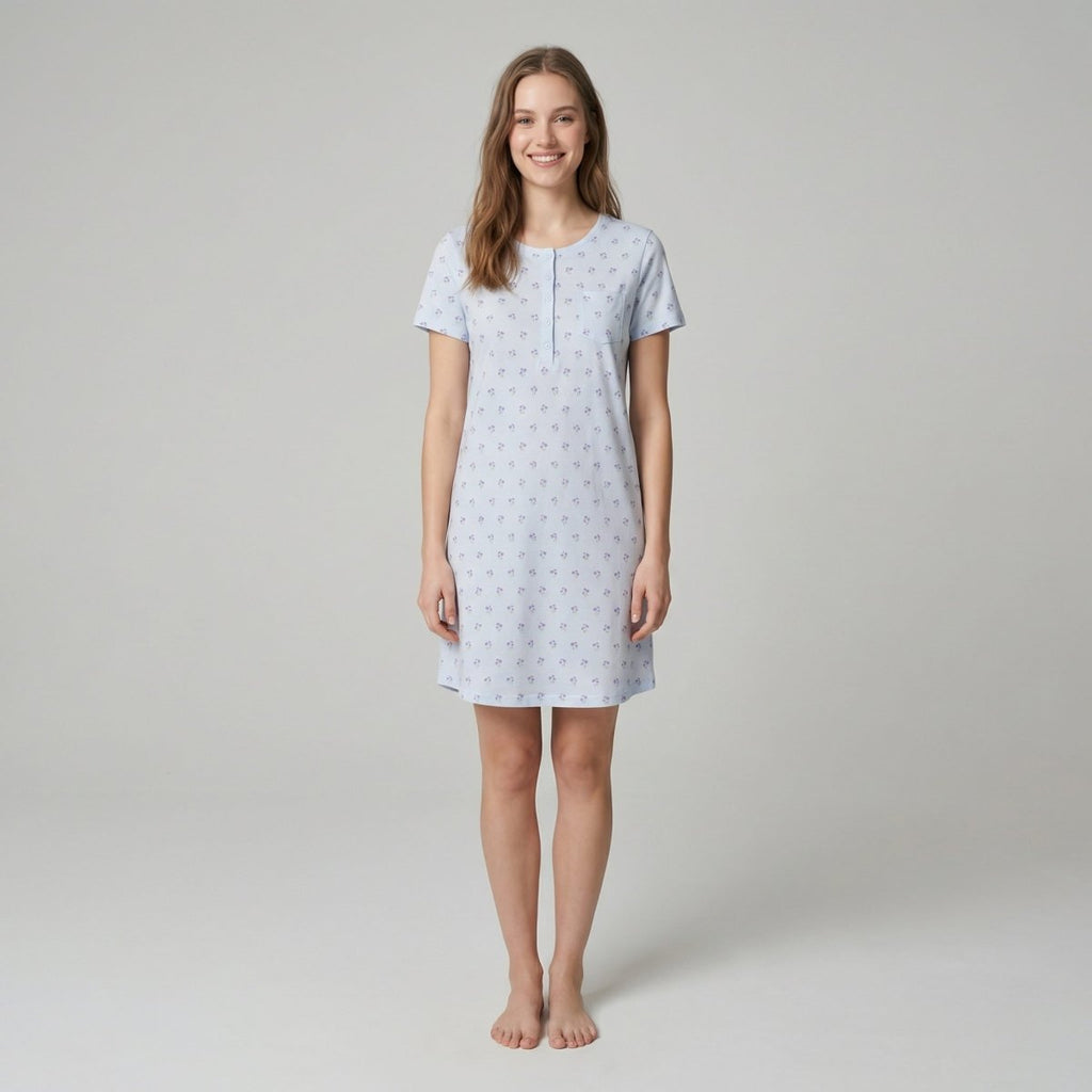 Camison_corto_mujer_estilo_floral