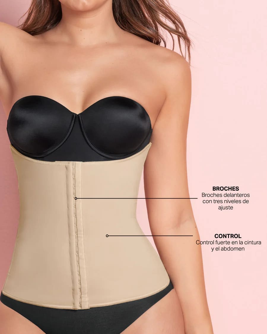 Detalle de la faja Leonisa con doble capa PowerSlim y tejido liso