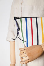 Estuche tejido canario de colores