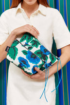 Neceser de algodón estampado flores