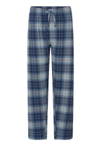 PANTALON DE PIJAMA DE INVIERNO PREMIUM DE ALGODON FRANELA AZUL 