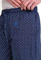pijama hombre largo de algodón azul