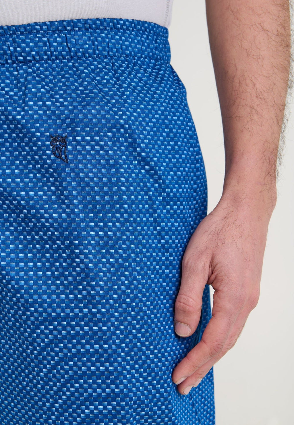 PANTALON PIJAMA HOMBRE RETRO AZUL