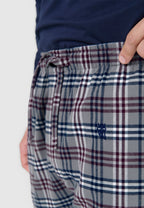 PANTALÓN PIJAMA HOMBRE FRANELA DE ALGODÓN A CUADROS – DETALLES