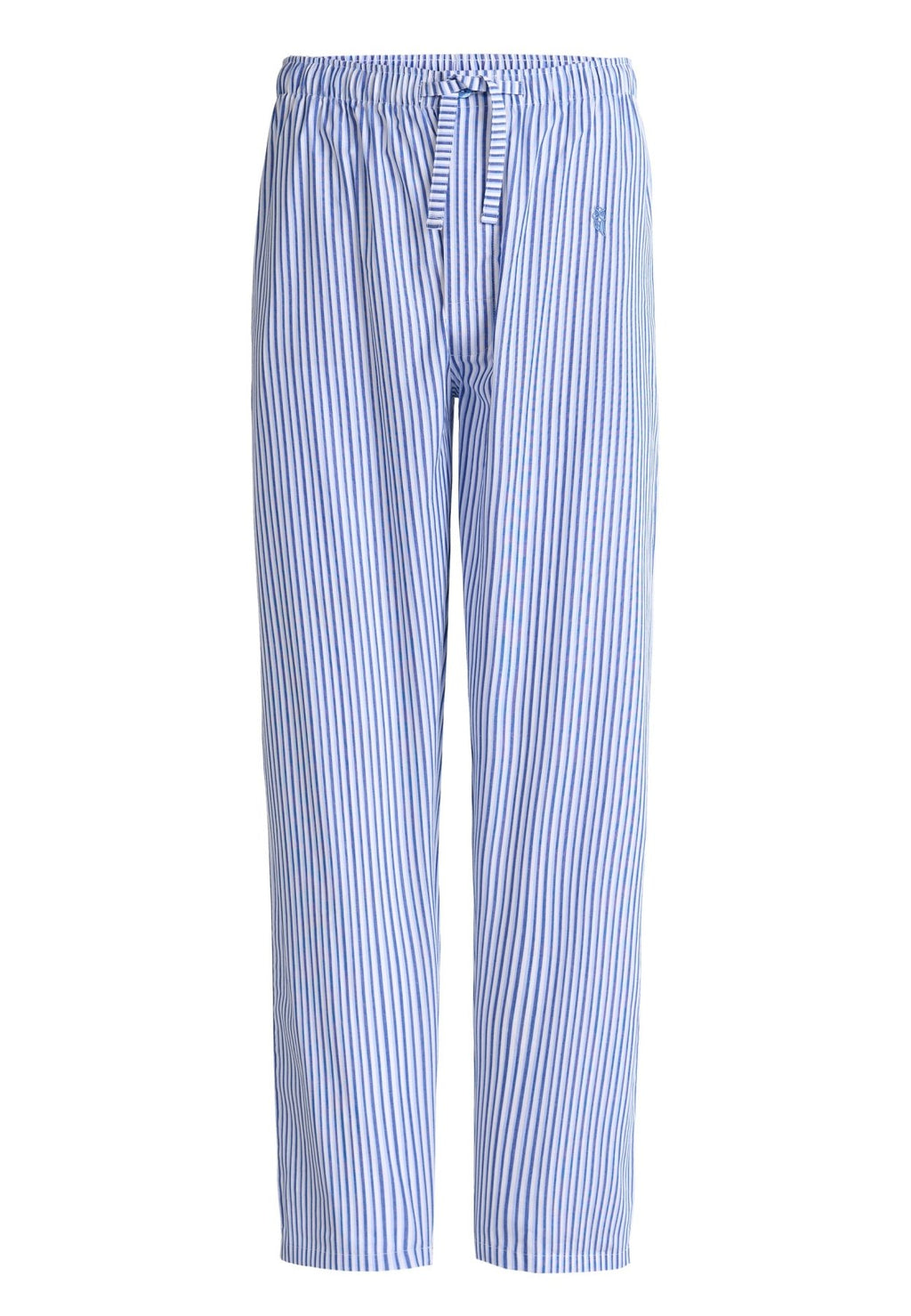 PANTALÓN PIJAMA HOMBRE LARGO ALGODÓN RAYAS AZÚL