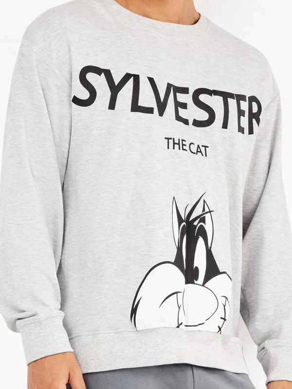 PIJAMA DE HOMBRE CON ESTAMPADO DE SYLVESTER - GISELA DETALLES