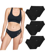 Pack 6 bragas bikini Don Algodon negras