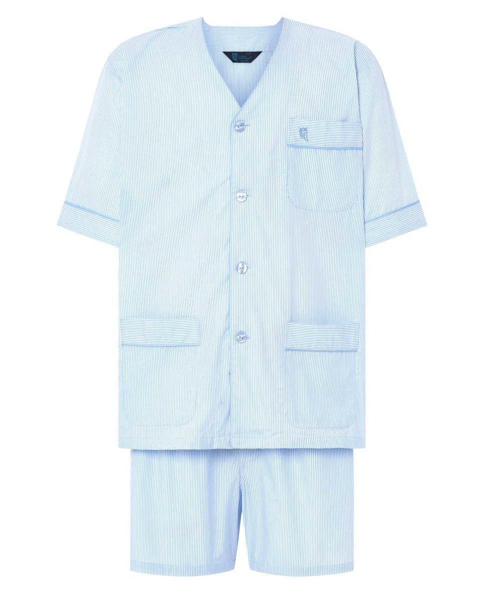 Pantalón corto pijama hombre con botones