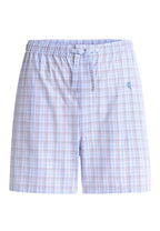 Pantalón Pijama Hombre Corto Cuadros Azul