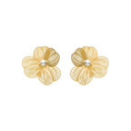 Pendientes Leina de perla blanca oro 18k