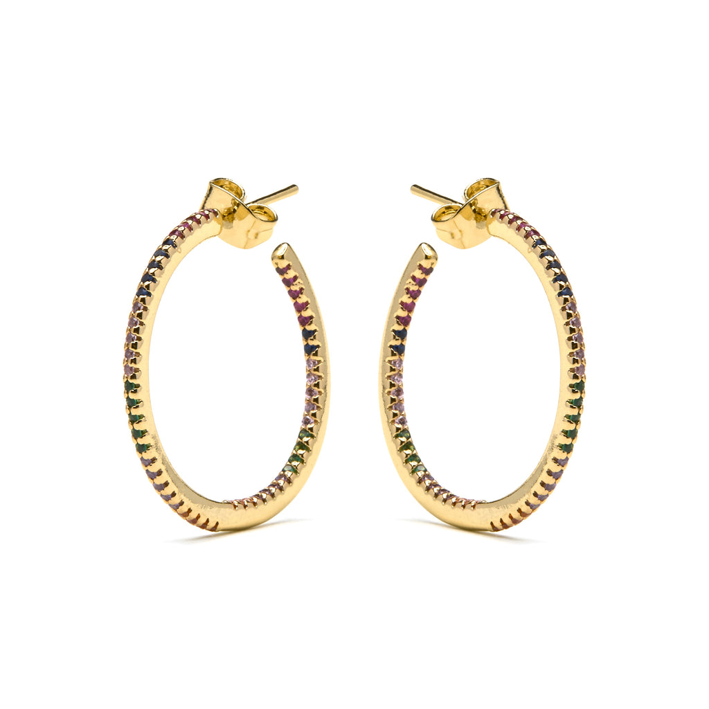 Pendientes elegantes con circonitas