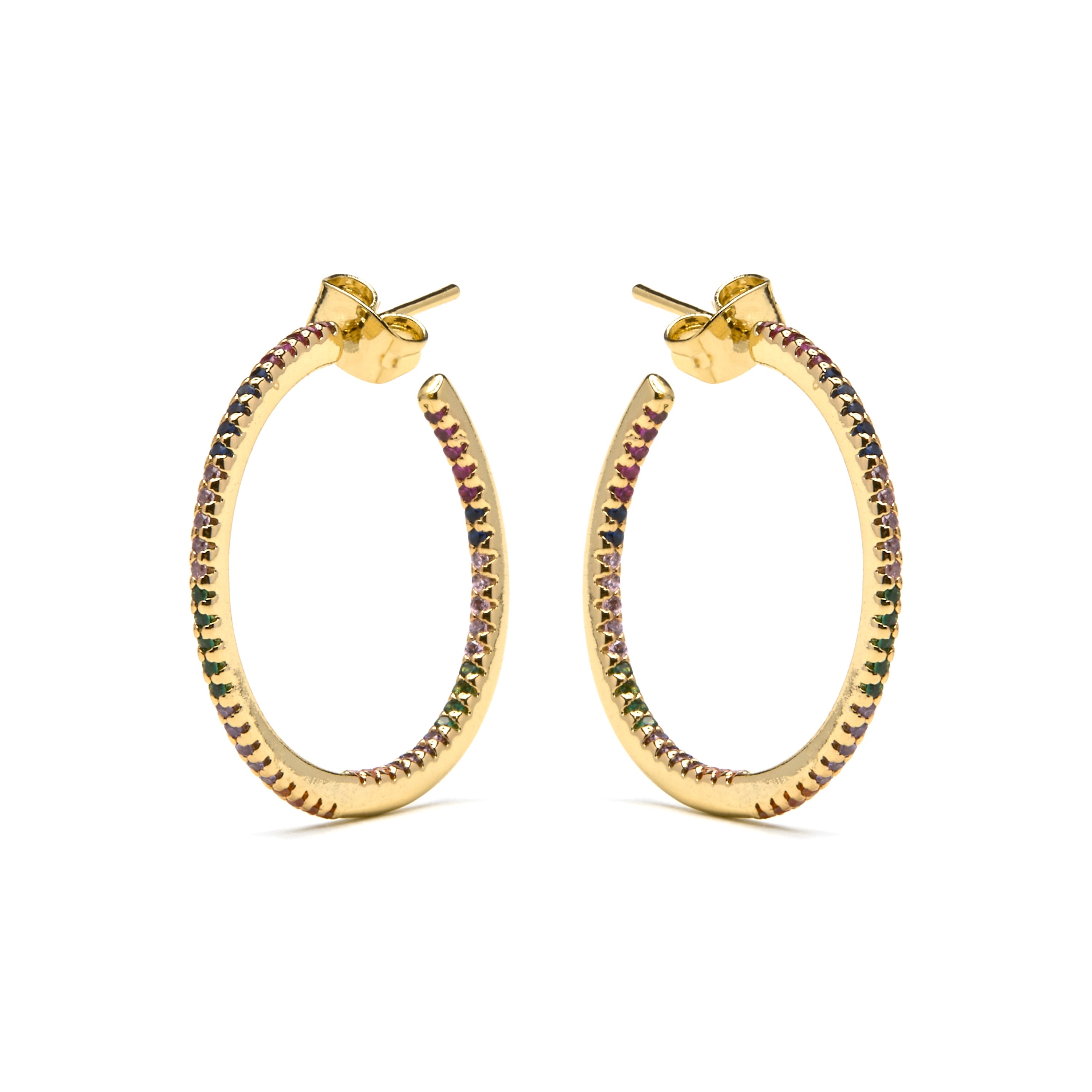 Pendientes elegantes con circonitas