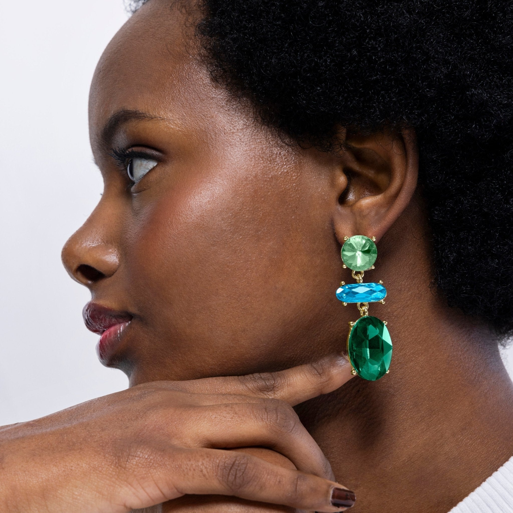 Pendientes largos mujer dorados