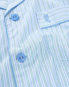 Pijama clásico de hombre con chaqueta de solapa y pantalón largo a juego