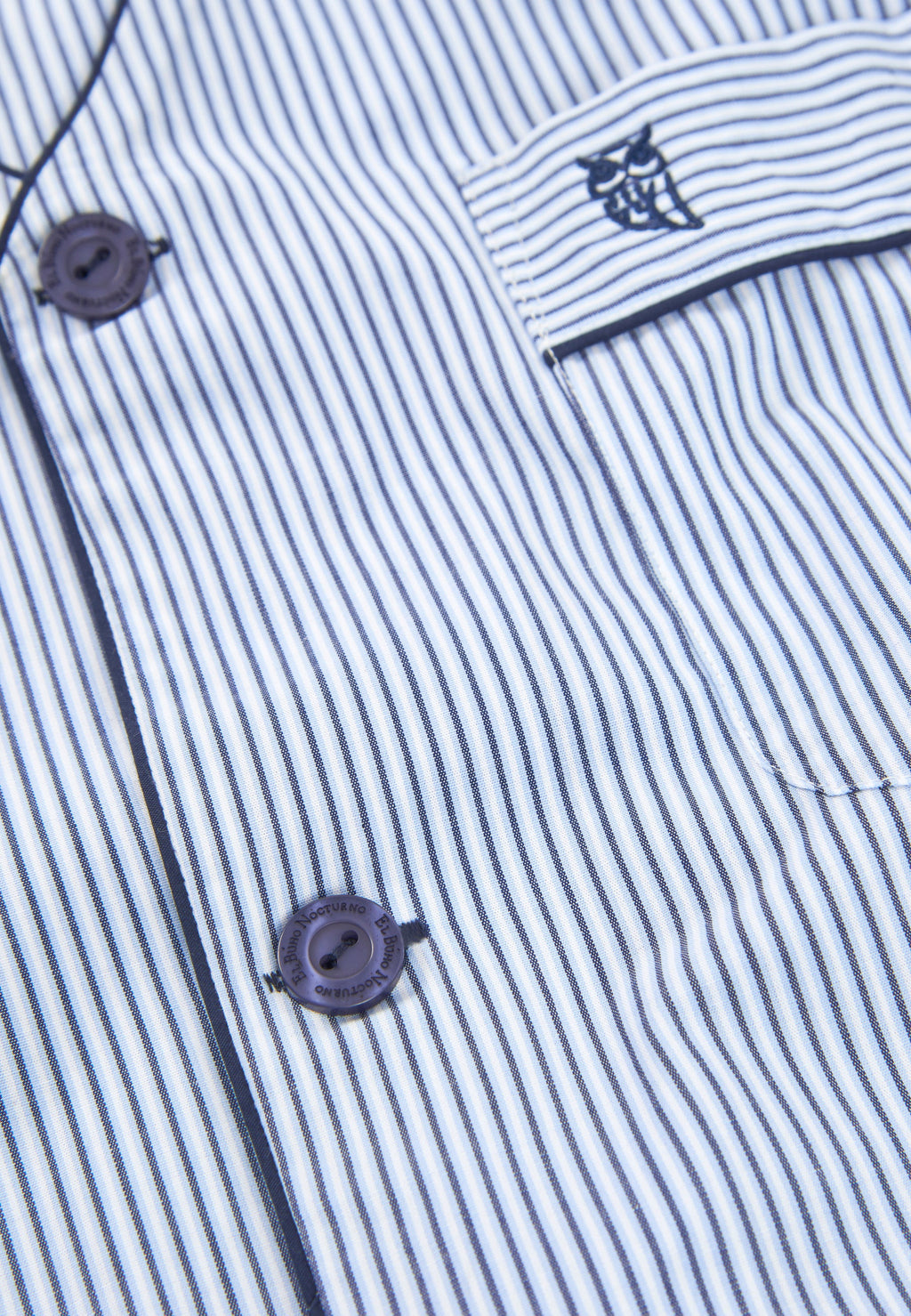 Pijama corto algodón rayado hombre