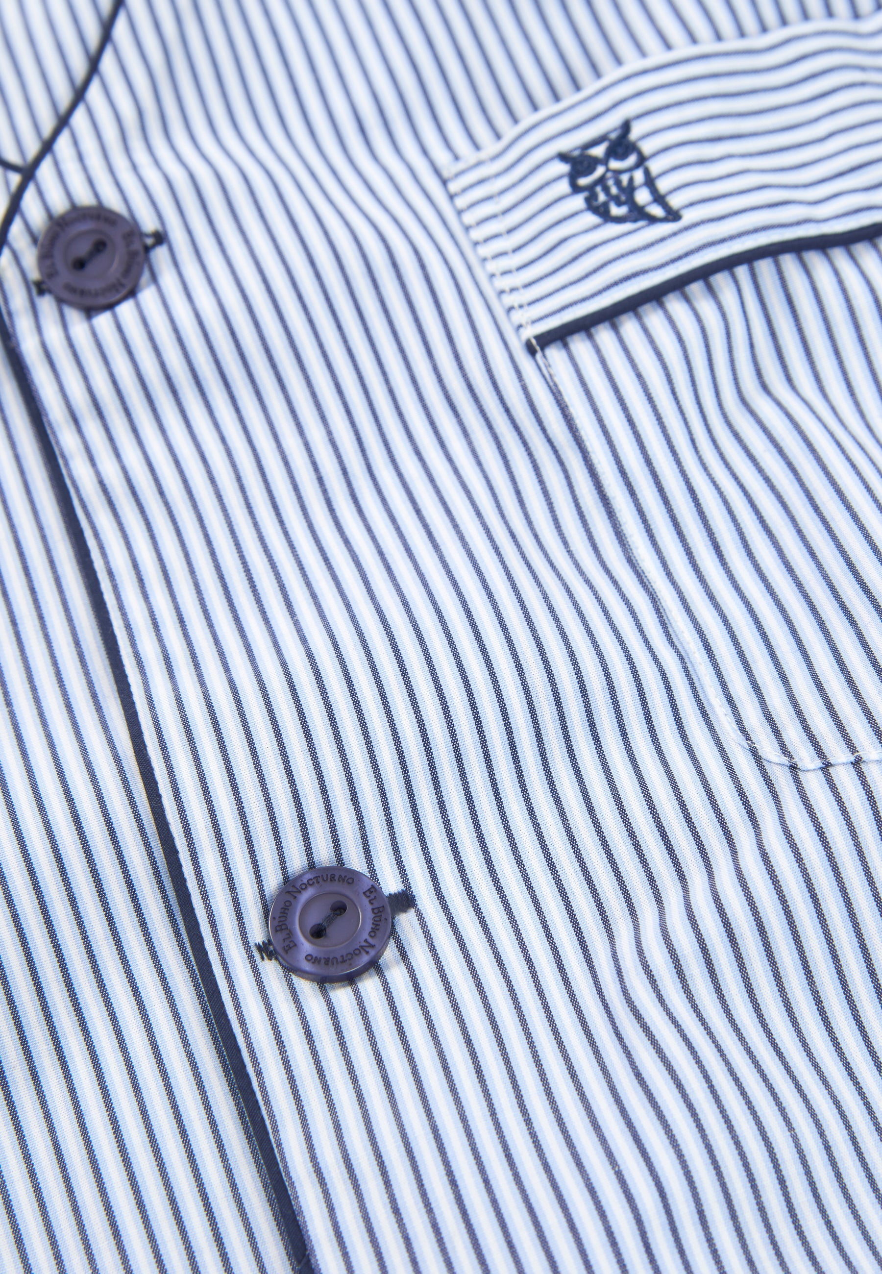 Pijama corto algodón rayado hombre