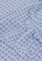 Pijama corto hombre algodón estampado azul