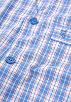 Pijama hombre azul y rosa algodón