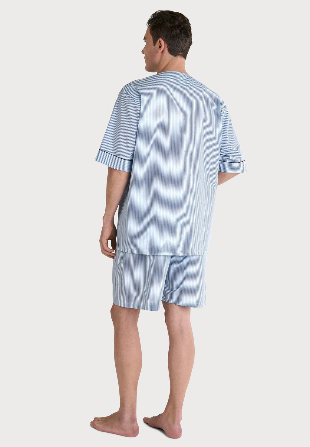 Pijama hombre manga corta rayas